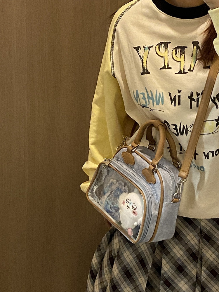 Strap 3 Colors Ita Handbag with Convertible