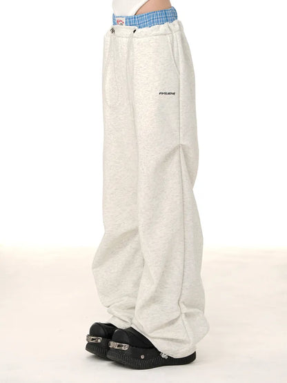 Blokette Hose Core Blue Waistband Grau/Dunkel Hell Kariert