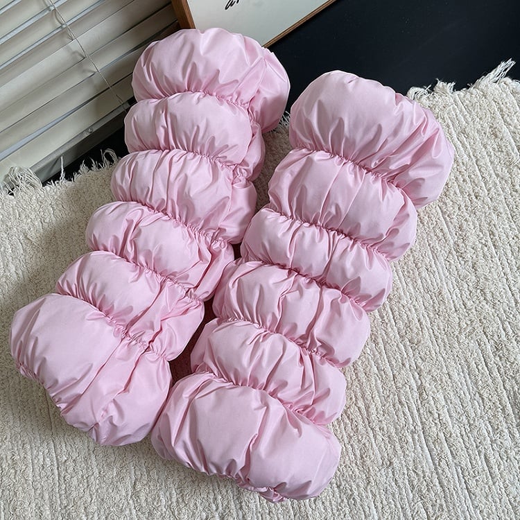 6 Puffer Design Warmers Donut-Inspired Leg Colors