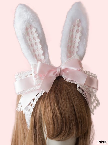 Sweet Bunny Ear KC Color Options Lolita 21 Bow