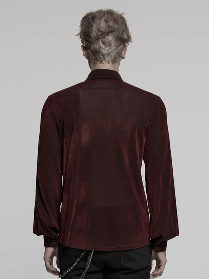 Shirt Goth Men's Red