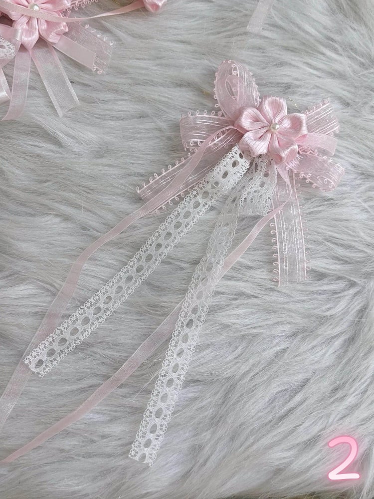 Collection Pink Clip Hair Lace Sakura 6-Style