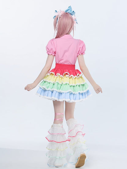 Barbie Pink Puff Sleeve Shirt - Short Sleeves - DevilInspired Exclusive Collection