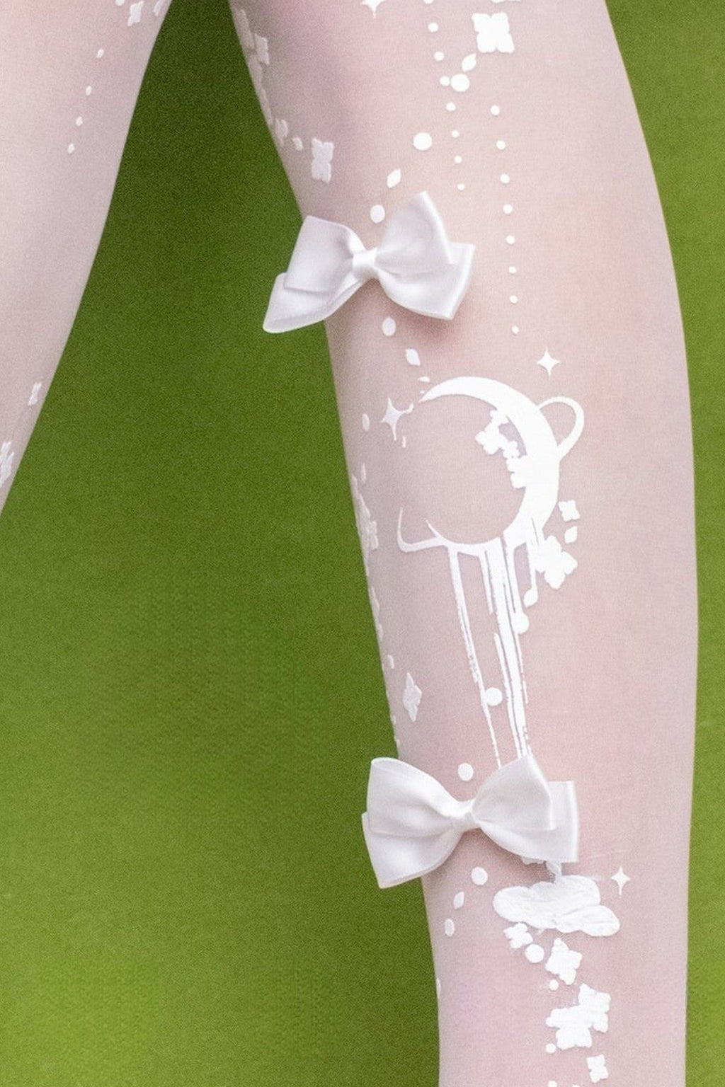 Celestial Ribbon Motif Tights