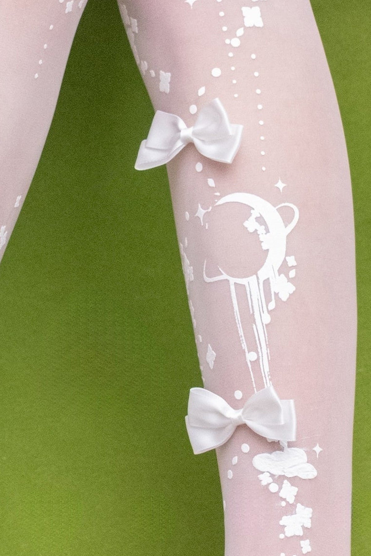 Celestial Ribbon Motif Tights