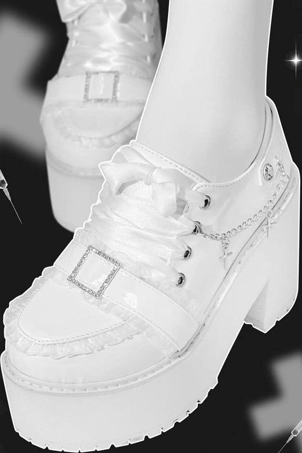 Cross Romance Platform Loafers Shoes