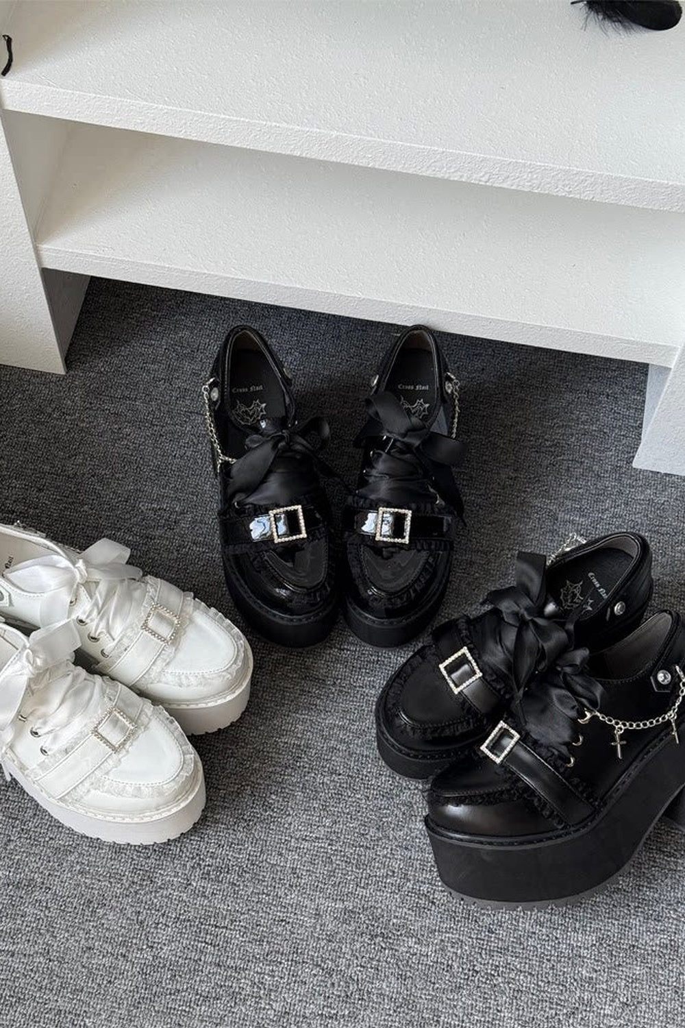 Cross Romance Platform Loafers Shoes
