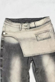Front panel and waistband detail