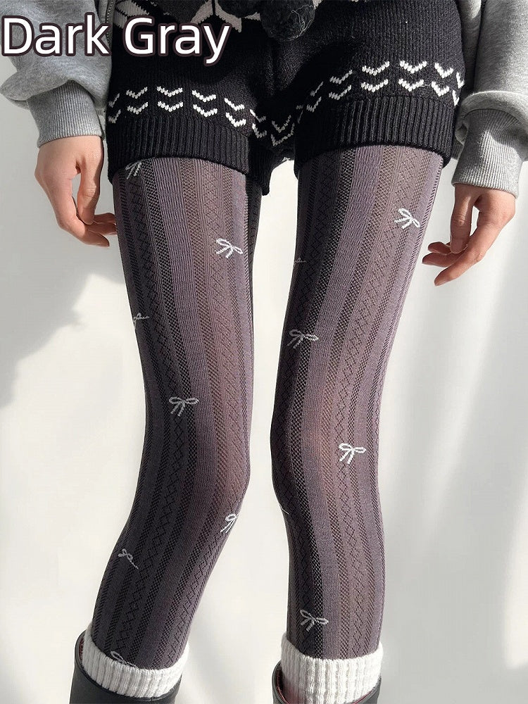 Textured (5 Bow Tights Colors) Mini