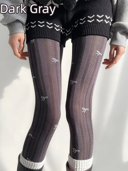 Textured (5 Bow Tights Colors) Mini