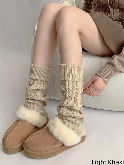 Warmers Leg Colors 4 Maillard Knitted