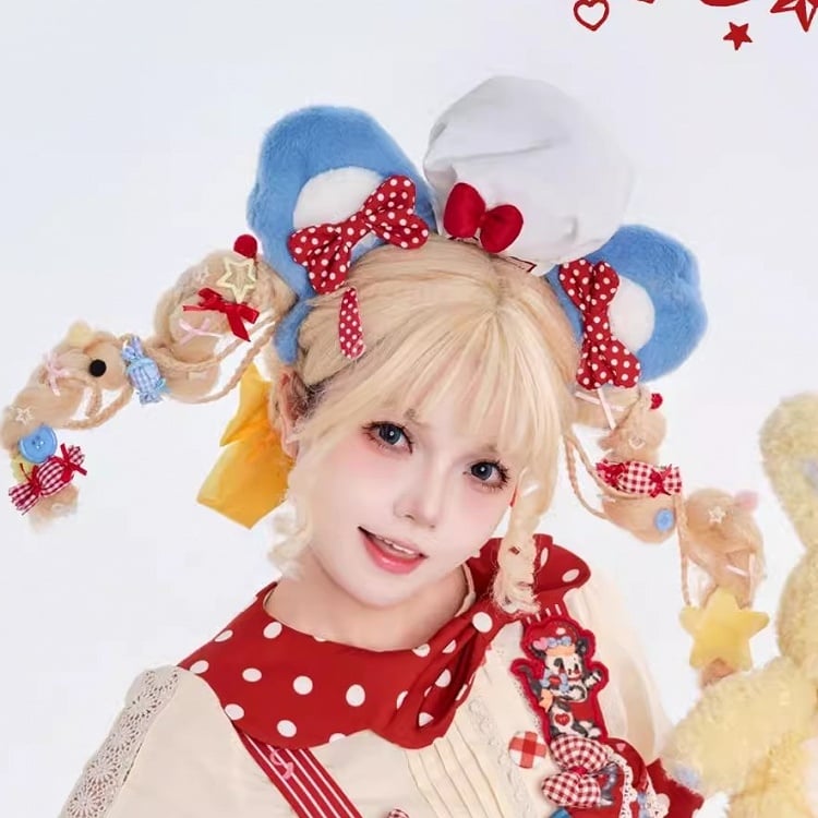 Puppy's Toy House Creamy High Waist Sweet Lolita JSK / Full Set