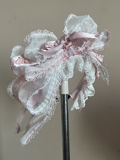 KC Blue Bowknot Black / Red Pink