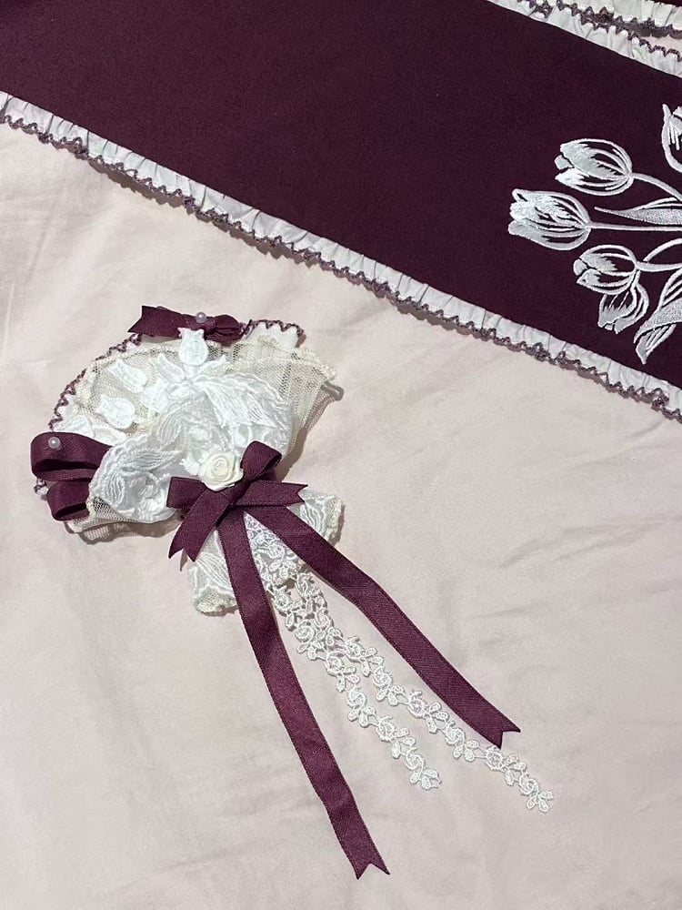 Floral Motif Dainty Bowknot Pin Brooch Accessory - Whispering Roses