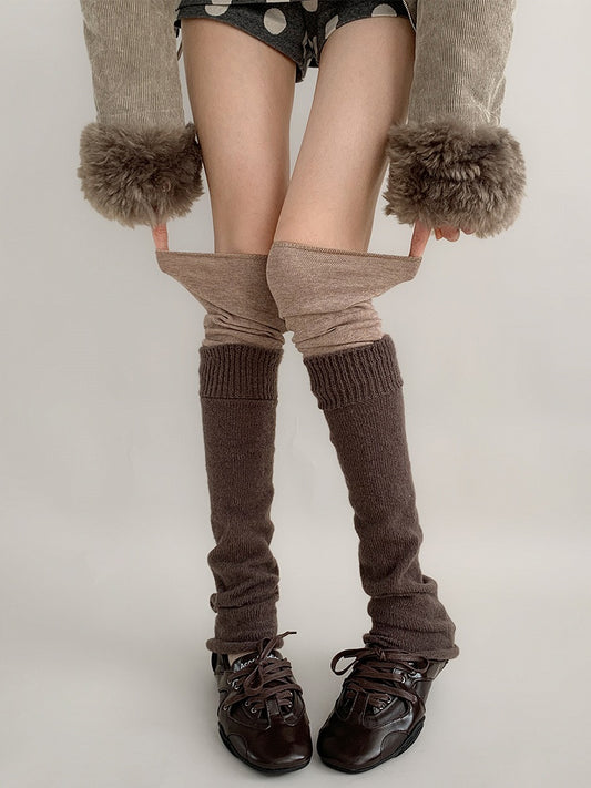 Warmers Knit (3 Two-Tone Slouchy Leg Colors)