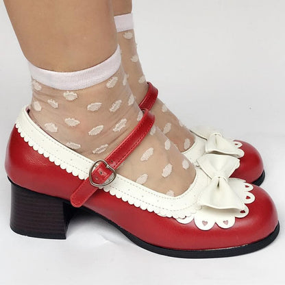 Custom White Hit SP168070 Made Lolita Shoes Wine