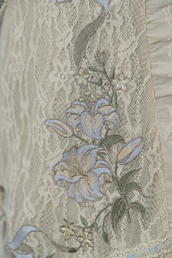 Blau / Lila / Graue Lilienschürze