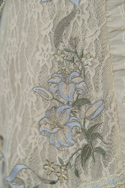 Blau / Lila / Graue Lilienschürze