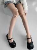 Print Nude Cat Sheer Tights