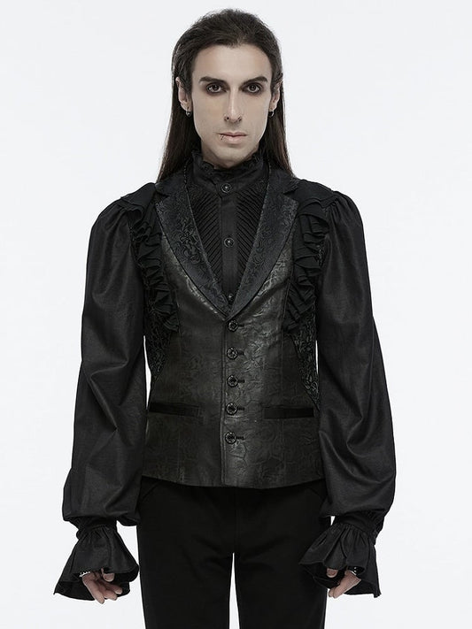 Vest Goth Men's Black Gorgeous