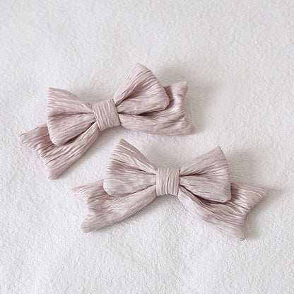 Green Cute / Light Hairclips Lolita Blue Bowknot Pink-Purple Mint