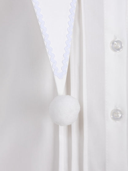 White Clown-Themed Shirt with Detachable Collar and Polka Dot Bowtie - DevilInspired Exclusive Collection