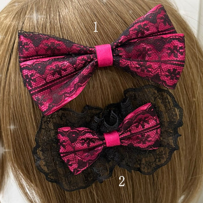 2 Optionen Bowknot BlackPink Haarspange