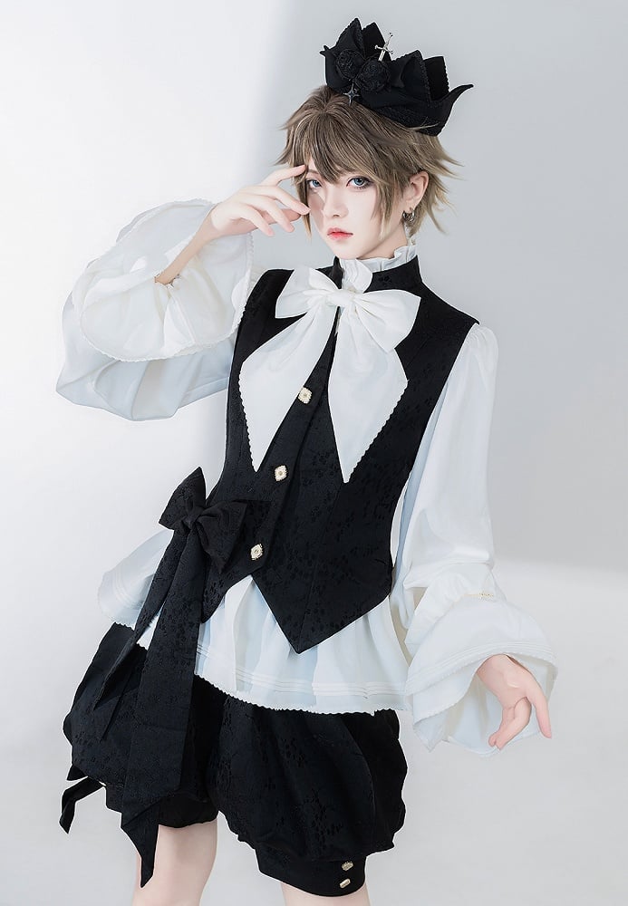 Fashion Shorts Ouji Jacquard Knickerbockers Black