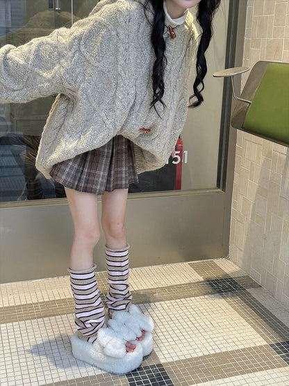 Warmers Striped Knit Leg