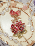 Lolita Necklace Color Options 4 Beaded Hydrangea Pendant Bouquet