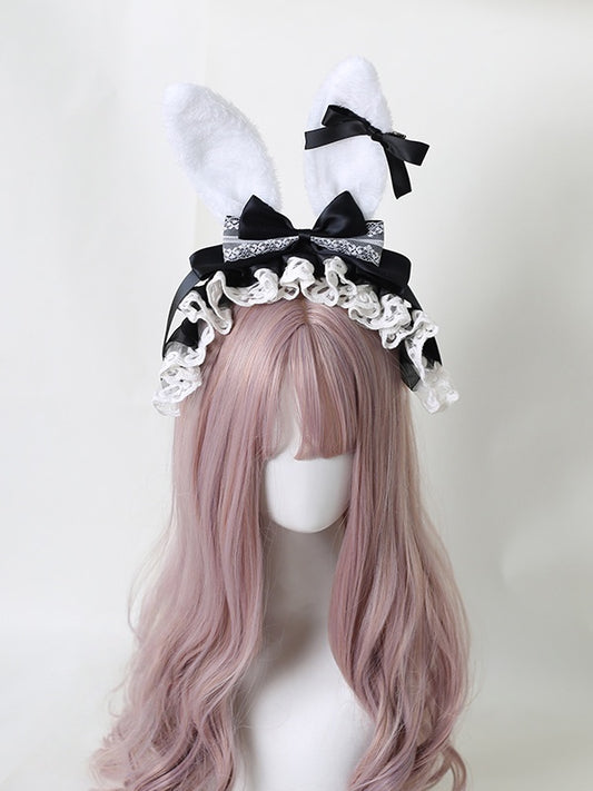 Colors Detachable Small 9 KC Ear Bunny with Bowknots Lolita Sweet Bowknot