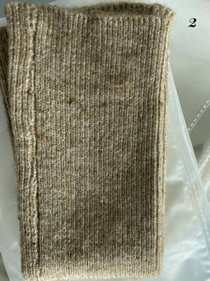 コーヒーシャギーウェイストランドパンクレッグウォーマーセット