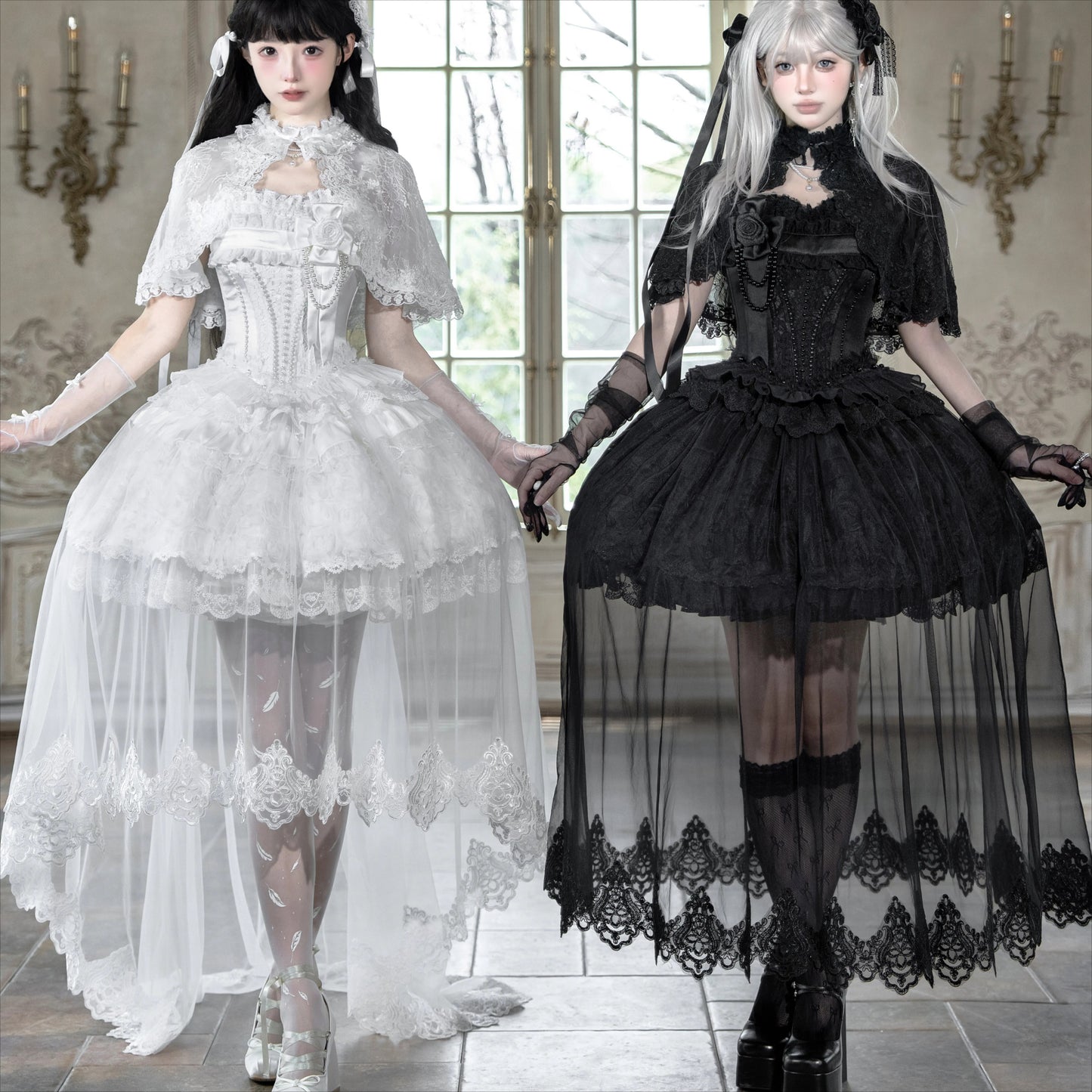 Airfreeing – Unnamed Snow Series Lolita JSK / Cape / Tulle Set