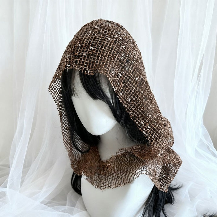 Hood Fabric Sand Wasteland Brown Mesh