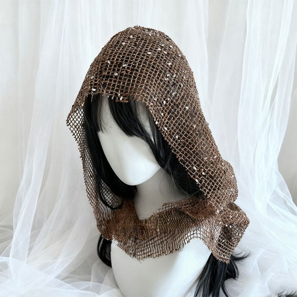Hood Fabric Sand Wasteland Brown Mesh