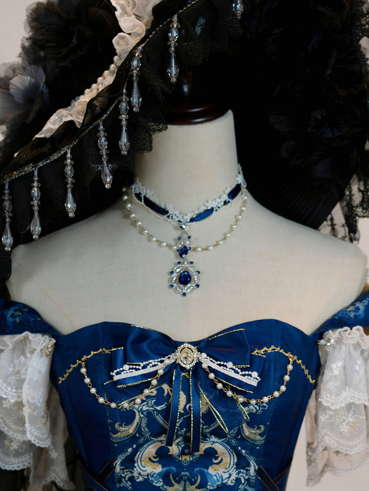 Black / Dark Blue Necklace