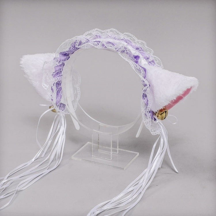 Plush Bell KC Decorations Lolita Kitty With Ribbon Colors 12 Sweet Lace Ear