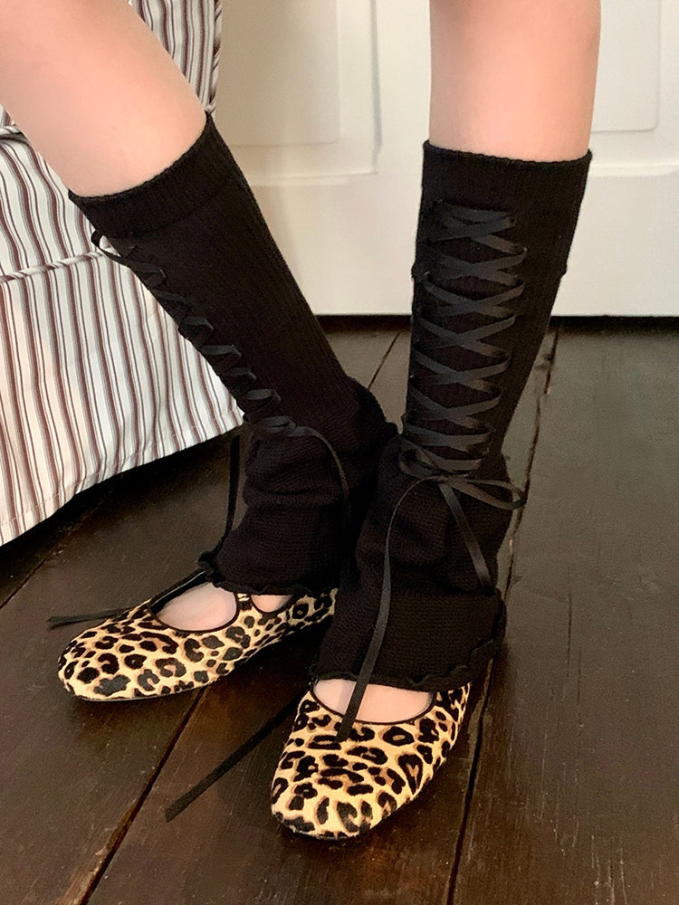 カラー詳細 ウォーマー レースアップ 6つのオプション レッグルーズ