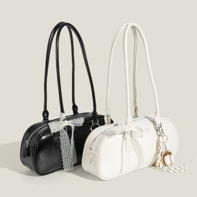Decorated with Baguette Bag Lace Cute Bowknot 5 Colors