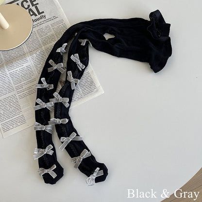 with Tights Cut-out Options Color 21 Design Bowknot Floral Pattern