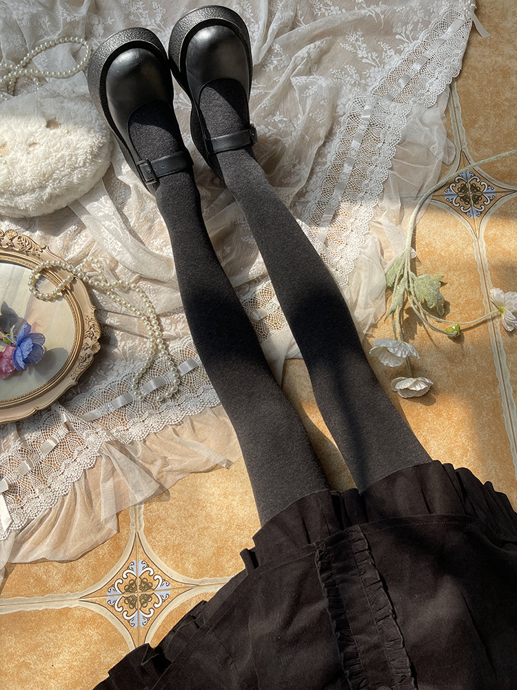 Warm Pattern Colors 3 Tights Striped Slimming Vertical