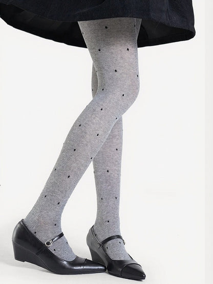 Semi-sheer Polka Dot Tights - ModaSwings