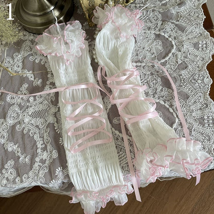 Lolita Lace-up Options Sleeves 5 Bowknot Details