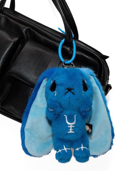 Options Guro Anxious - Kawaii Embroidery 7 Symbol Scar Color Details Keychain Bunny