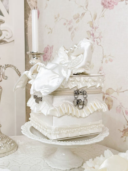 Hand Bead Crossbody Cremeweiß / Taschendetails