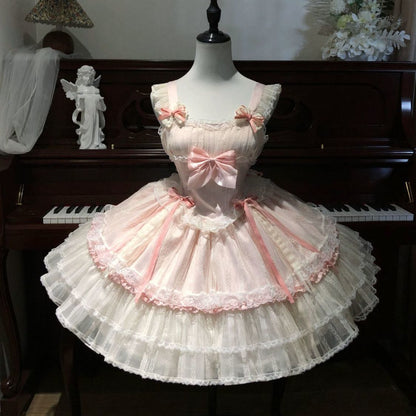 Lolita Ballet Style Sweet Short Cake JSK Dress