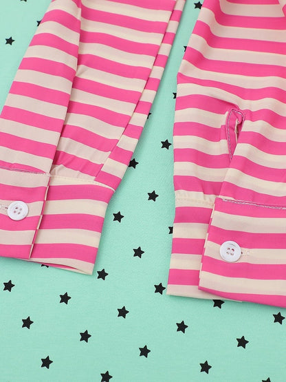 Green Star Print T-Shirt with Hairclip - Languid Park