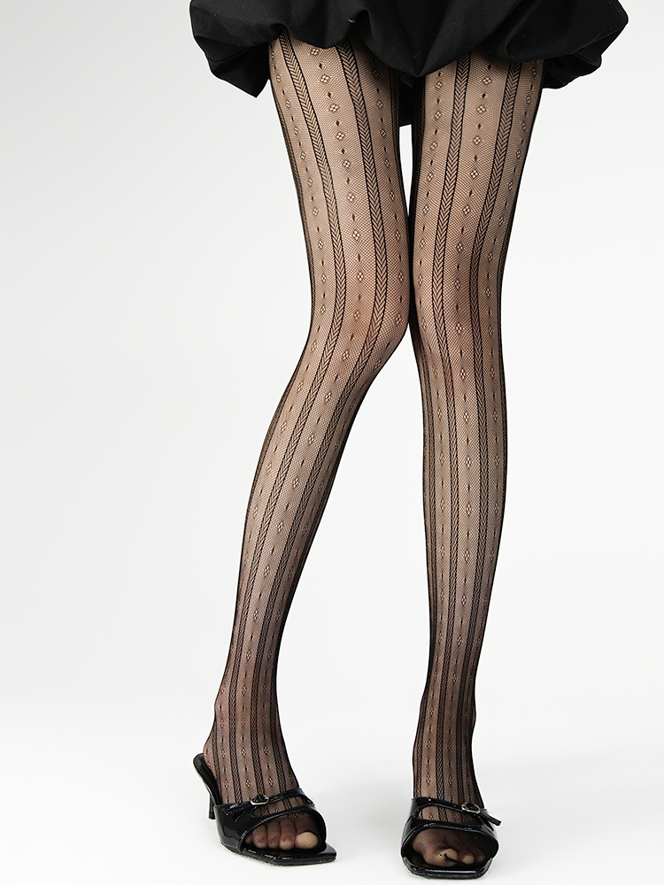 Pattern Colors Tights Floral Vertical and Striped Fishnet 4