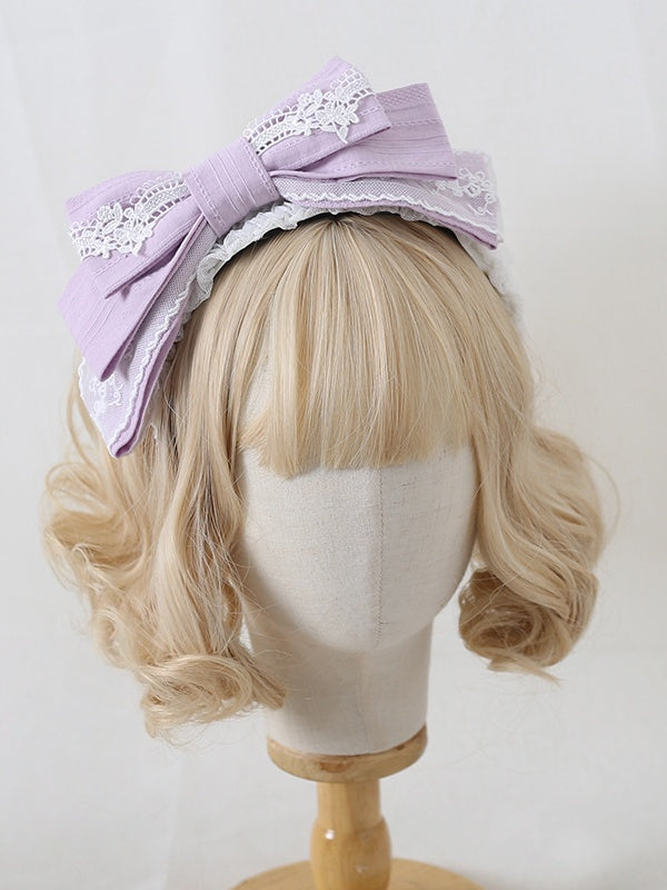 Off Center 10 Multi-Layer Graceful Lolita KC Colors Lace - Bowknot