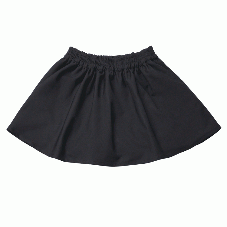 Skirt Elastic Waist Black
